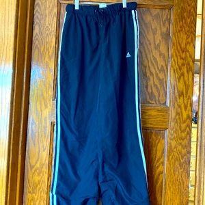Womens lightly lined Adidas straight legged track pants